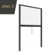 Pleat22V Moustiquaire à plis verticaux pour petits espaces 22mm convenant à une fenêtre
