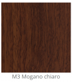 Custom laminated wood panel for interior use color Light Mahogany M3 thickness 6/7 mm