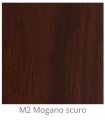 Custom laminated wood panel for interior use color Dark Mahogany M2 thickness 6/7 mm