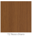 Custom laminated wood panel for indoor use color Light Walnut T2 thickness 6/7 mm