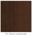 Custom laminated wood panel for interior use color National Walnut N1 thickness 6/7 mm