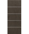 Panel a medida para exterior e interior en varios colores modelo Carina inserciones de aluminio plateado