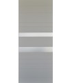 Panneau sur mesure pour l'extérieur et l'intérieur en différentes couleurs modèle Horizzontal inserts en aluminium argenté