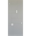Panneau sur mesure pour l'extérieur et l'intérieur, disponible en plusieurs couleurs Inserts en aluminium argenté pour modèle