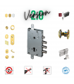 Complete lock kit European cylinder security door for Cisa 3 pins wheelbase 37