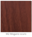 Custom laminated wood panel for interior use color Dark Mahogany M2 thickness 6/7 mm