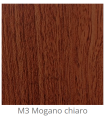 Custom laminated wood panel for interior use color Light Mahogany M3 thickness 6/7 mm