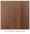 Panel de madera laminada a medida para interior color National Walnut N1 grosor 6/7 mm